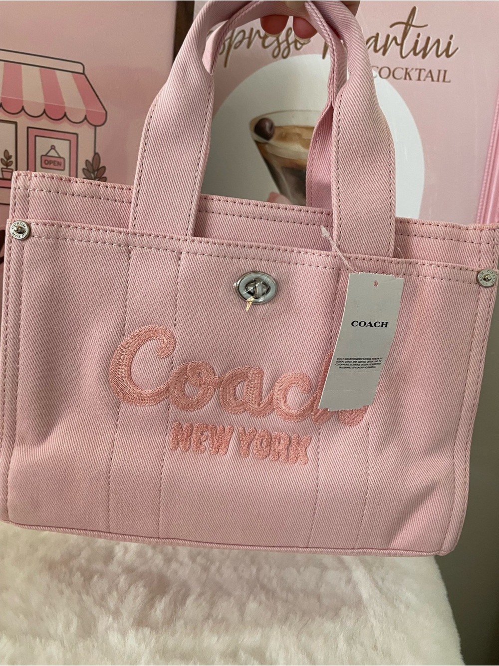 Coach Cargo Tote Bag in Pink - Picture 2 of 4